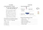 English Worksheet: household  objects 