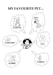 English Worksheet: My favourite pet