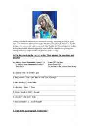 English Worksheet: High school musical 1