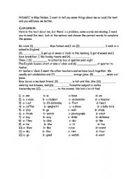 English worksheet: Reading and writing