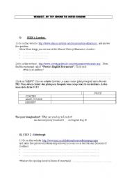 English worksheet: UK webquest