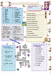 English Worksheet: worksheet