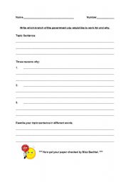 English worksheet: Where would you want to work?