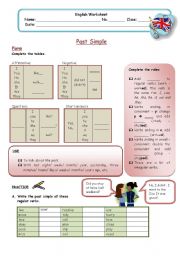 English Worksheet: Past Simple