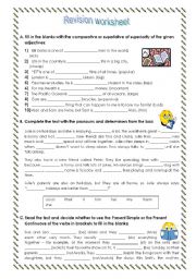 English Worksheet: Worksheet - grammar revision