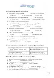 English Worksheet: Grammar worksheet - Future Tense