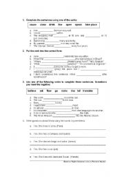 English Worksheet: Simple Present