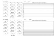 English Worksheet: Building words using  Prefix + Base/Root Words+ Suffix