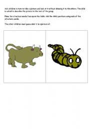 English worksheet: Describing/Guessing Pictures