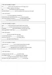 English worksheet: grammar: if/unless, may/might