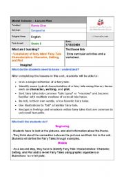 English worksheet: lesson plan about imaginary world