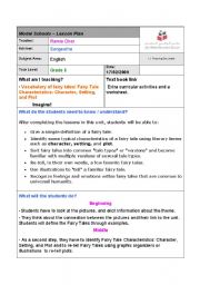 English Worksheet: lesson plan about imaginary world