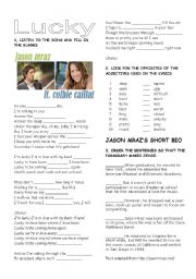 English Worksheet: Lucky