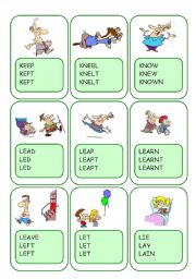 Irregular Verbs Card Game / Part 6