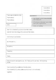 English Worksheet: How to write a formal letter