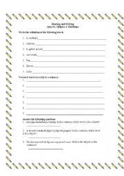 English Worksheet: Reading and Writing; Birthdays