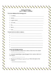 English worksheet: Reading and Writing; Birthdays