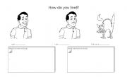 English worksheet: How do you feel