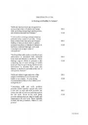 English Worksheet: Match arguement