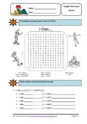 Sports worksheet