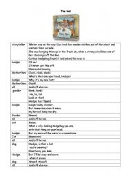 English worksheet: the hat