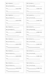 English Worksheet: Portfolio identification