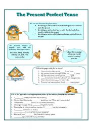 English Worksheet: Present Perfect Worksheet