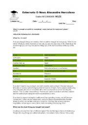 English Worksheet: Worksheet_consumersociety