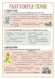 English Worksheet: Past Simple tense (3 pages)