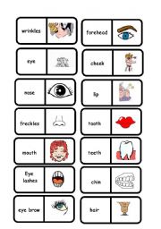 English Worksheet: FACE : domino 2/2