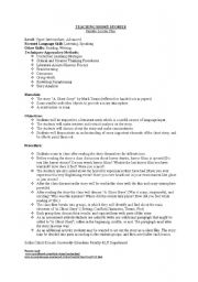English Worksheet: Teaching with Short Stories-Lesson plan- Mark Twain-A Ghost Story
