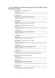 English Worksheet: Present Simple Exercises