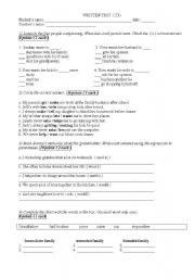 English Worksheet: Exercise