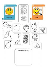 English Worksheet: Fruit