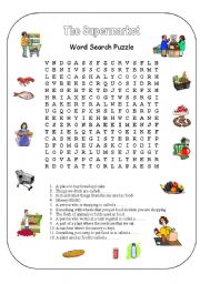 The Supermarket Word Search