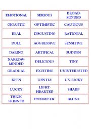 English Worksheet: MATCH OPPOSITE ADJECTIVES 03