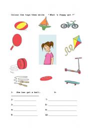 English worksheet: have / has got