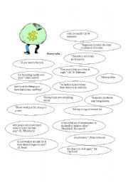 English worksheet: Sayings about money