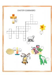 English Worksheet: EASTER CROSSWORD