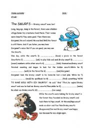 when/while -past continuous-the smurfs- 