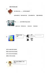 English worksheet: USE OF ENGLISH