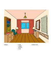 English Worksheet: furniture card B