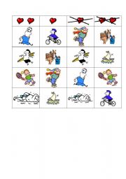 English worksheet: Sports grid