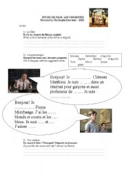 English worksheet: Les choristes