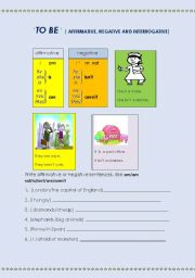 English worksheet: to be