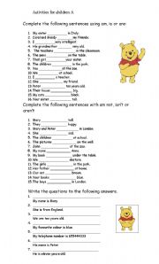 English Worksheet: activities for little children