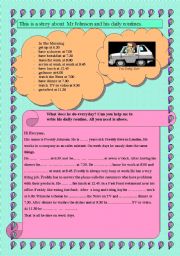 English Worksheet: Present simple/2 pages