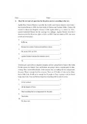 English Worksheet: Language Activity