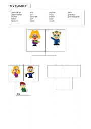 English worksheet: Family