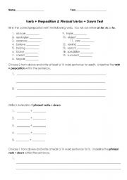 English Worksheet: Word Combinations